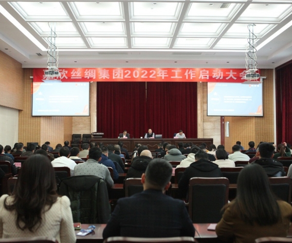 东升国际丝绸集团召开2022年工作启动大会